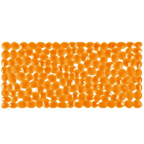 Pebble bath mat - orange